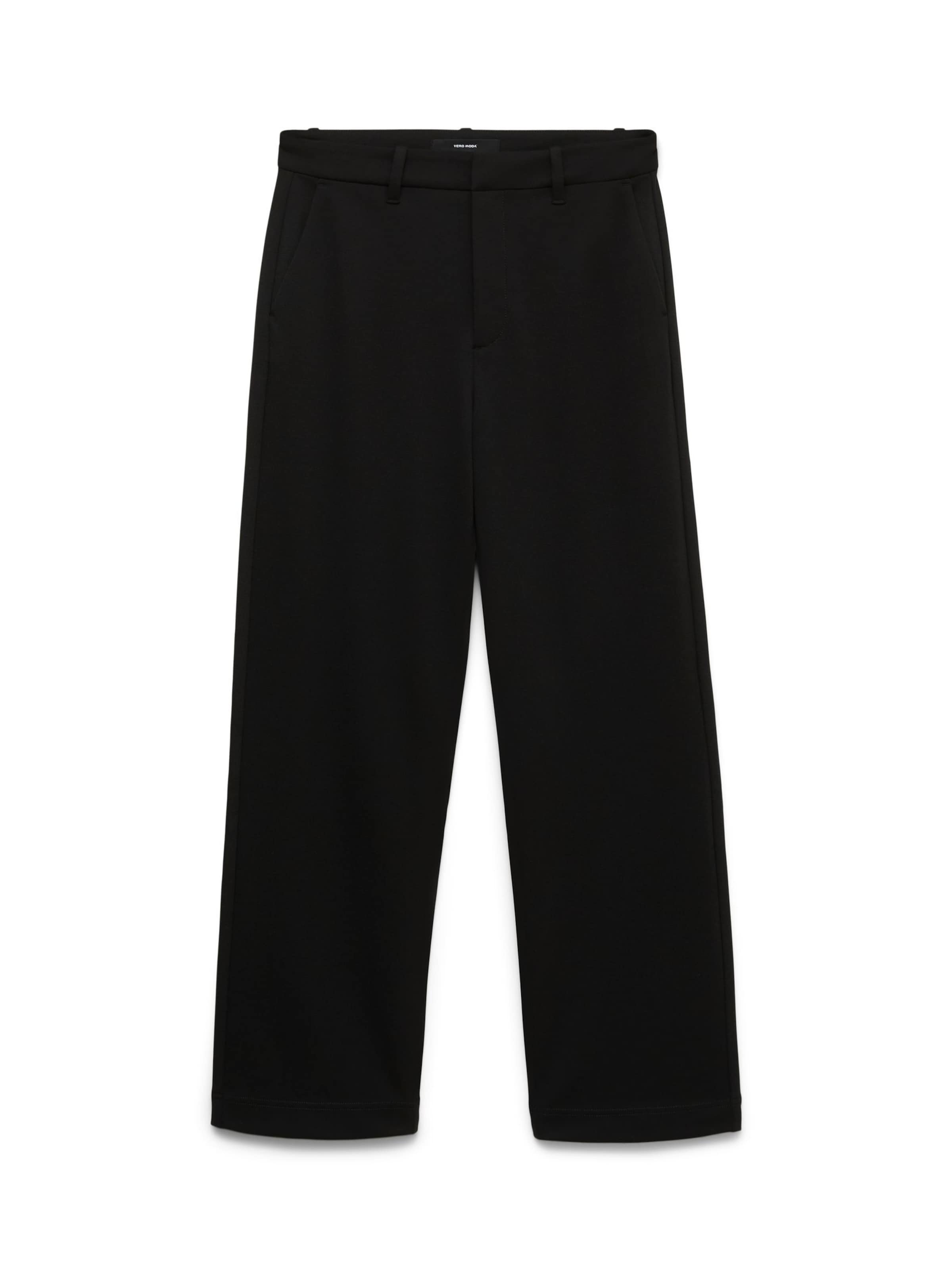 VERO MODA - regular Pantalón plisado en negro: frente