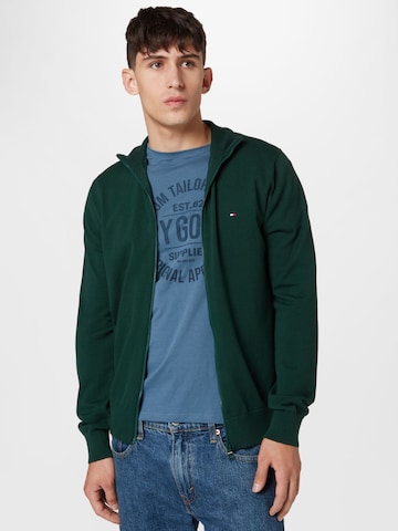 Vestes en maille TOMMY HILFIGER en vert : devant