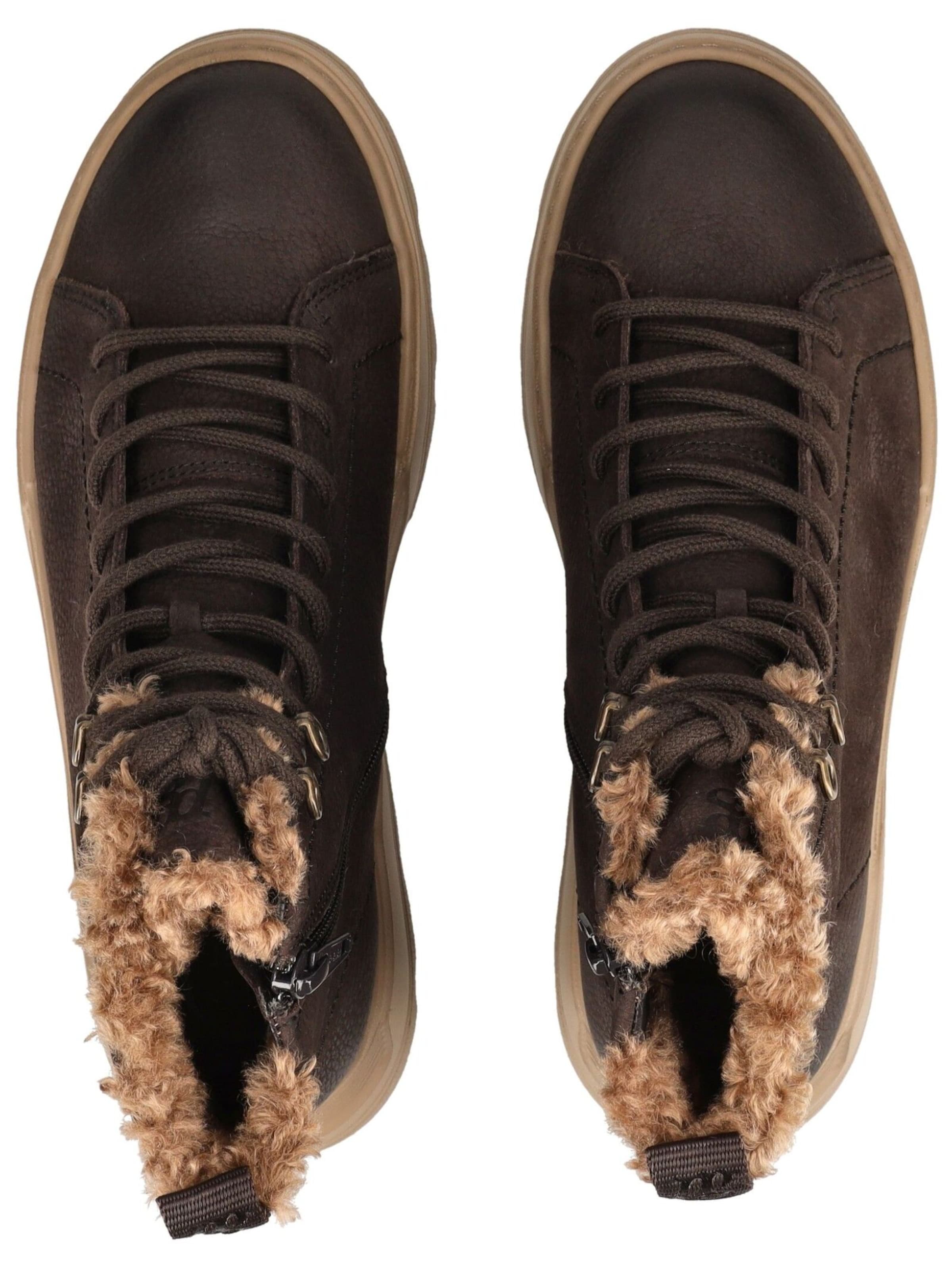 Paul Green Lace-Up Ankle Boots in Brown