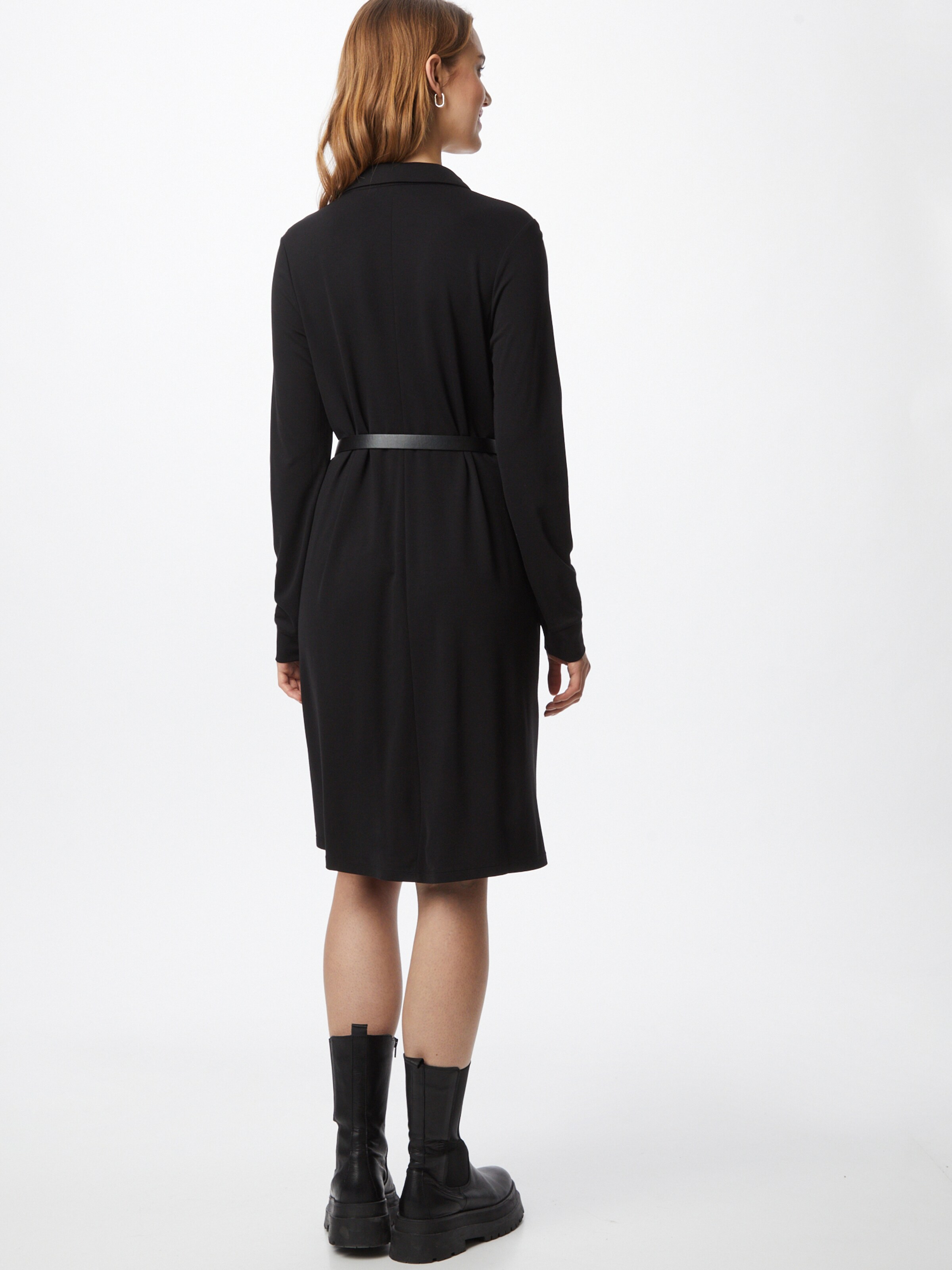 Frauen Große Größen COMMA Kleid in Schwarz - LV45108 Frauen Große Größen COMMA Kleid in Schwarz - LV45108