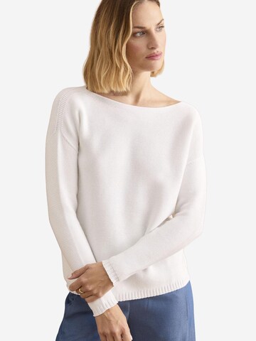 Il Lanificio Sweater in White: front