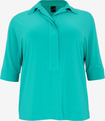 Yoek Shirt in Blauw: voorkant