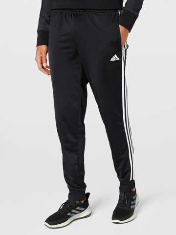 Tapered Pantaloni sportivi 'Essentials' di ADIDAS SPORTSWEAR in nero: frontale