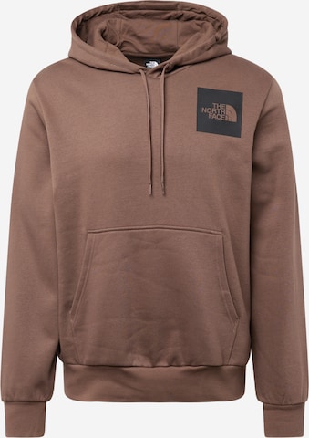 Felpa 'FINE' di THE NORTH FACE in marrone: frontale