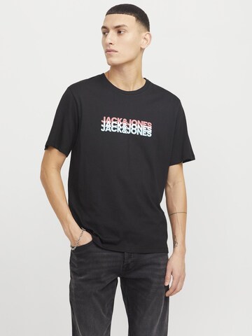 JACK & JONES Shirt 'JWHCYBER' in Black: front