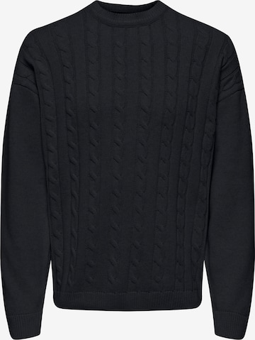 Only & Sons Свитер 'ONSLAMARD' в Синий: спереди