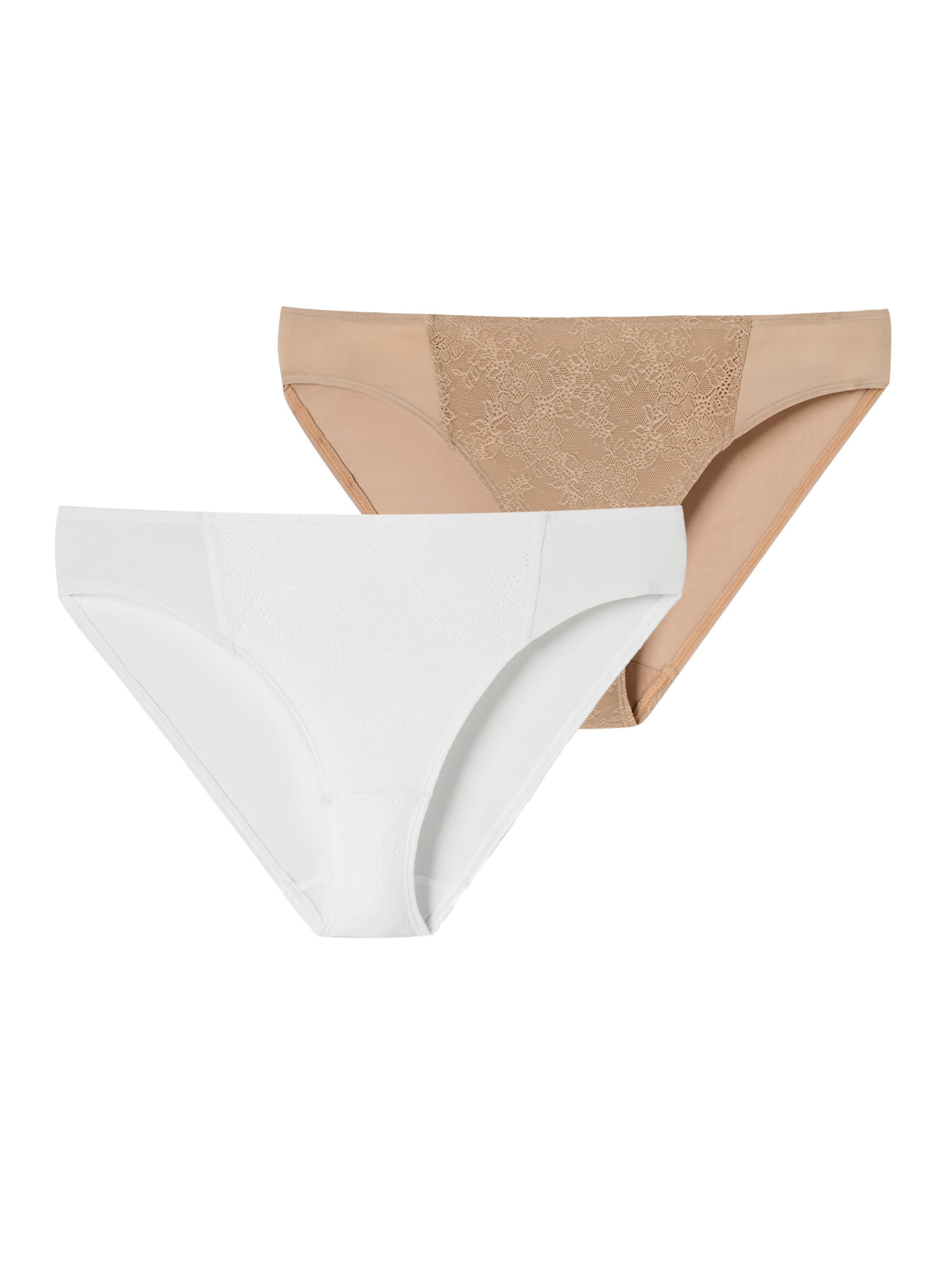 Slip ' Air blickdichte Spitze ' SCHIESSER en beige : devant