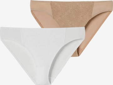 SCHIESSER Rioslip ' Air blickdichte Spitze ' in Beige: Vorderseite
