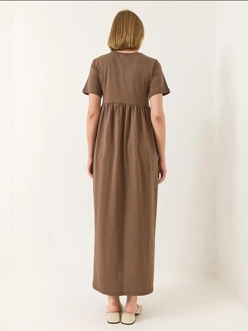 Bianco Lucci Jurk in Bruin