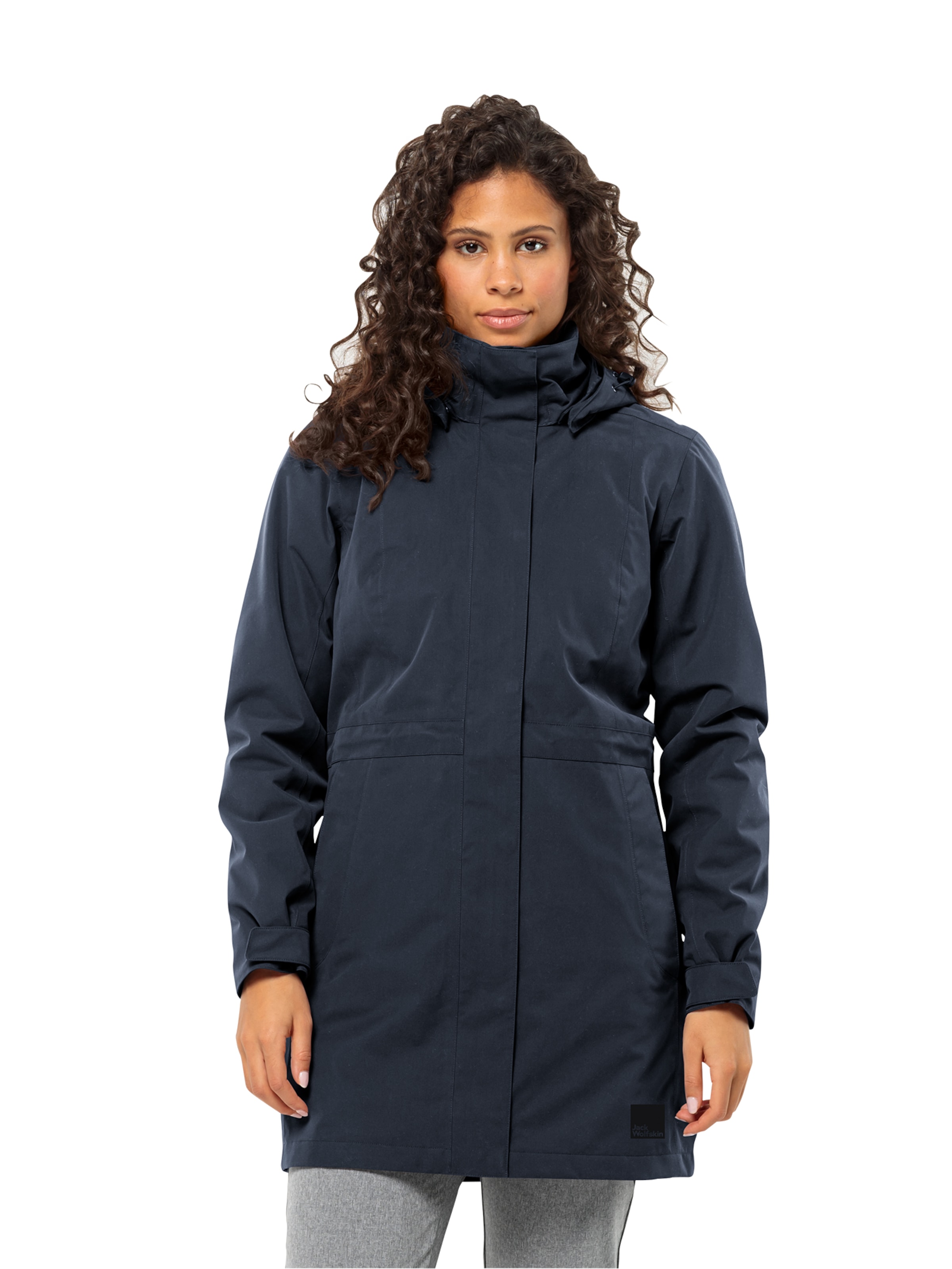 JACK WOLFSKIN Outdoormantel 'Ottawa' in Blauw