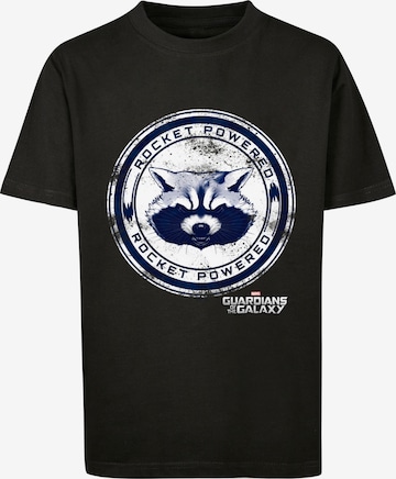 T-Shirt 'Marvel Guardians Of The Galaxy Rocket Powered' F4NT4STIC en noir : devant
