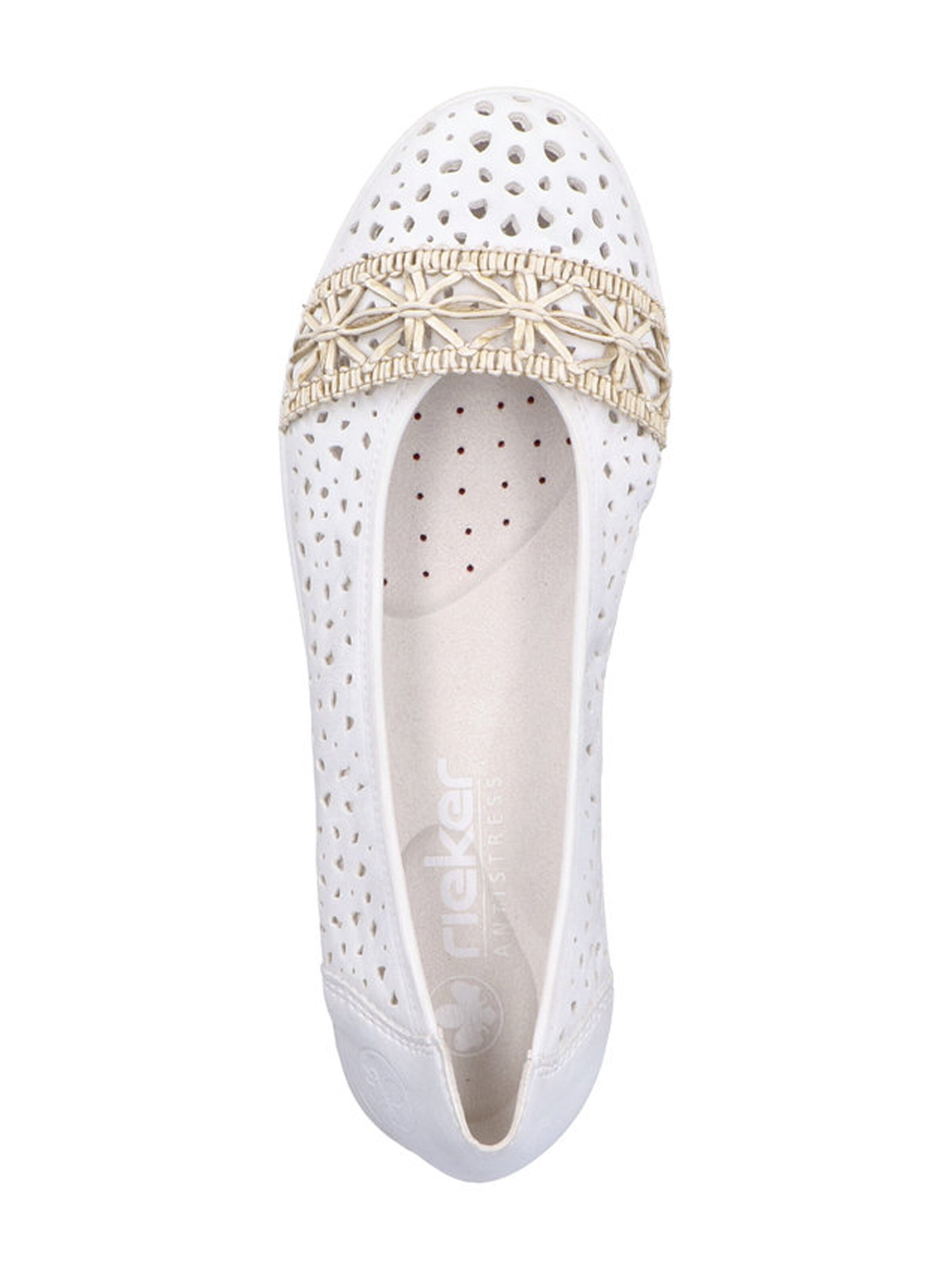 Ballerines Rieker en blanc