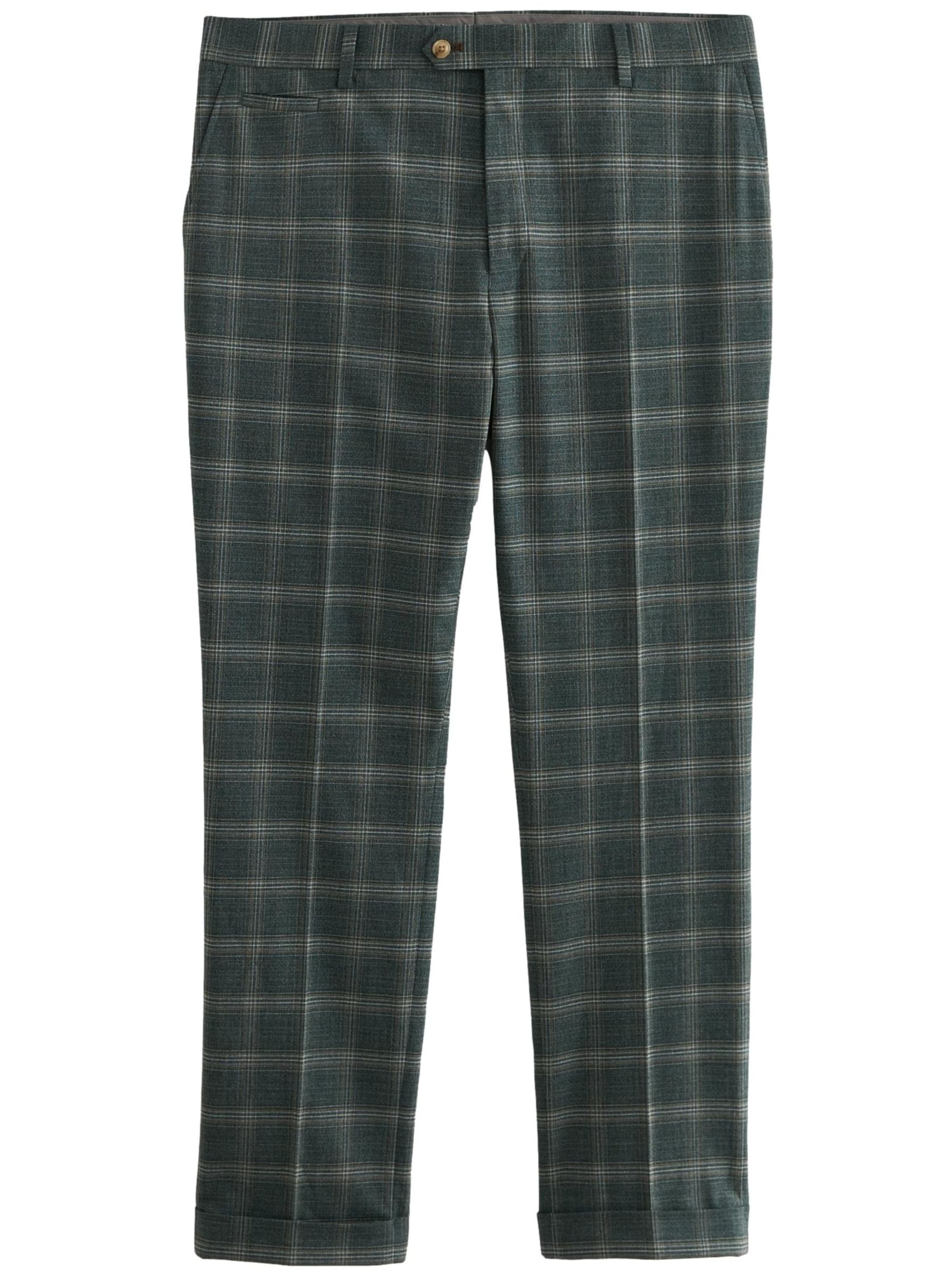 Next Slimfit Hose in Grün: Vorderseite