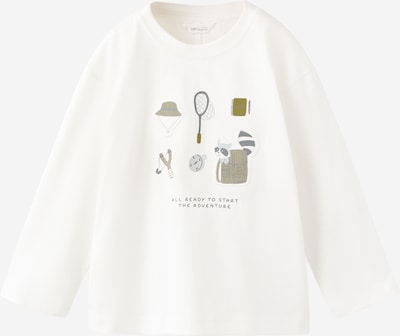 MANGO KIDS Majica 'EMAPACHE' u smeđa / taupe siva / prljavo bijela, Pregled proizvoda