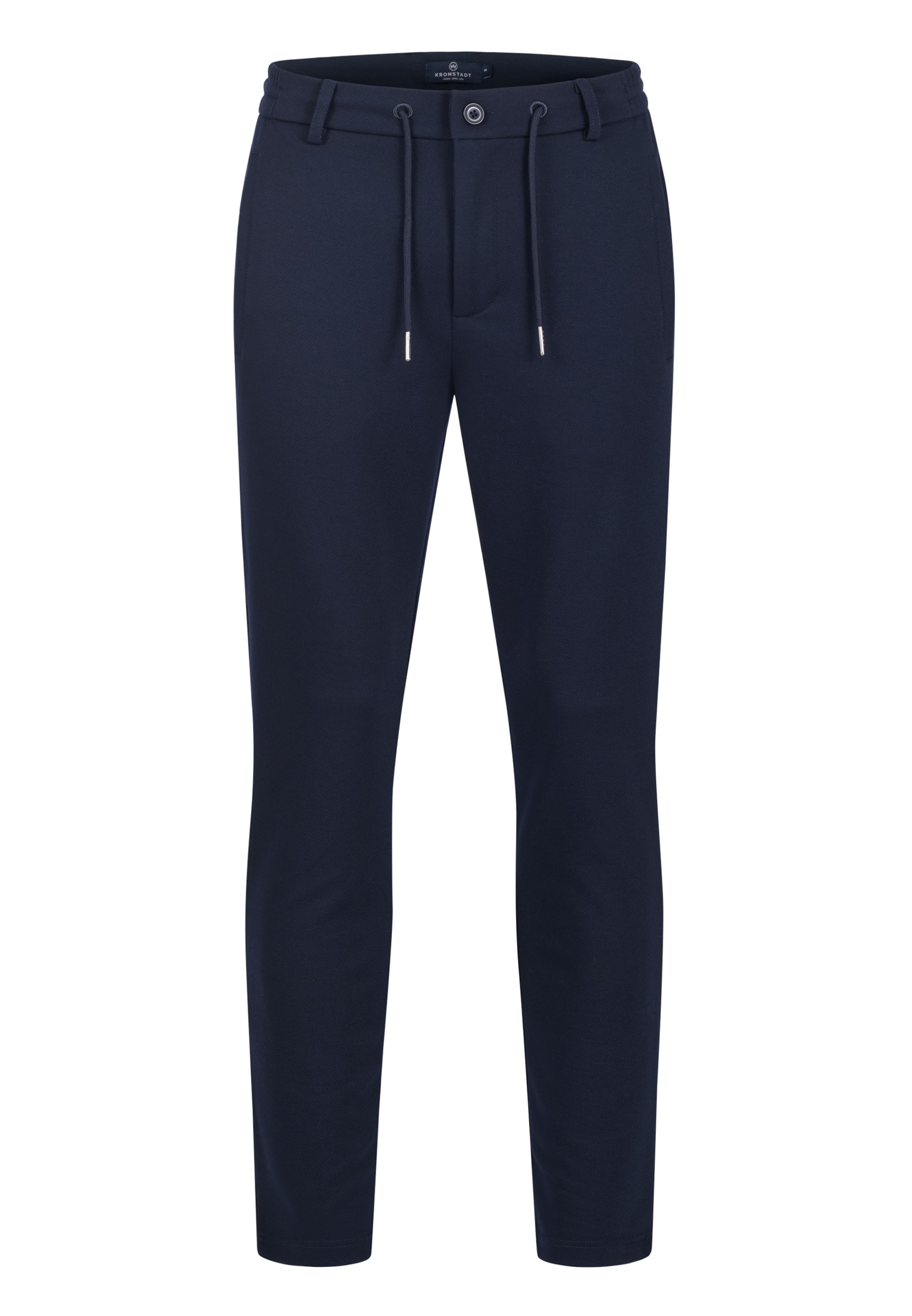 Kronstadt Chino 'Harngate' in Blauw: voorkant