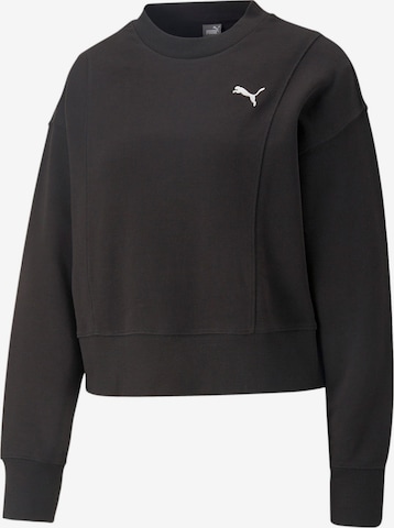 PUMA Athletic Sweatshirt in Black: front