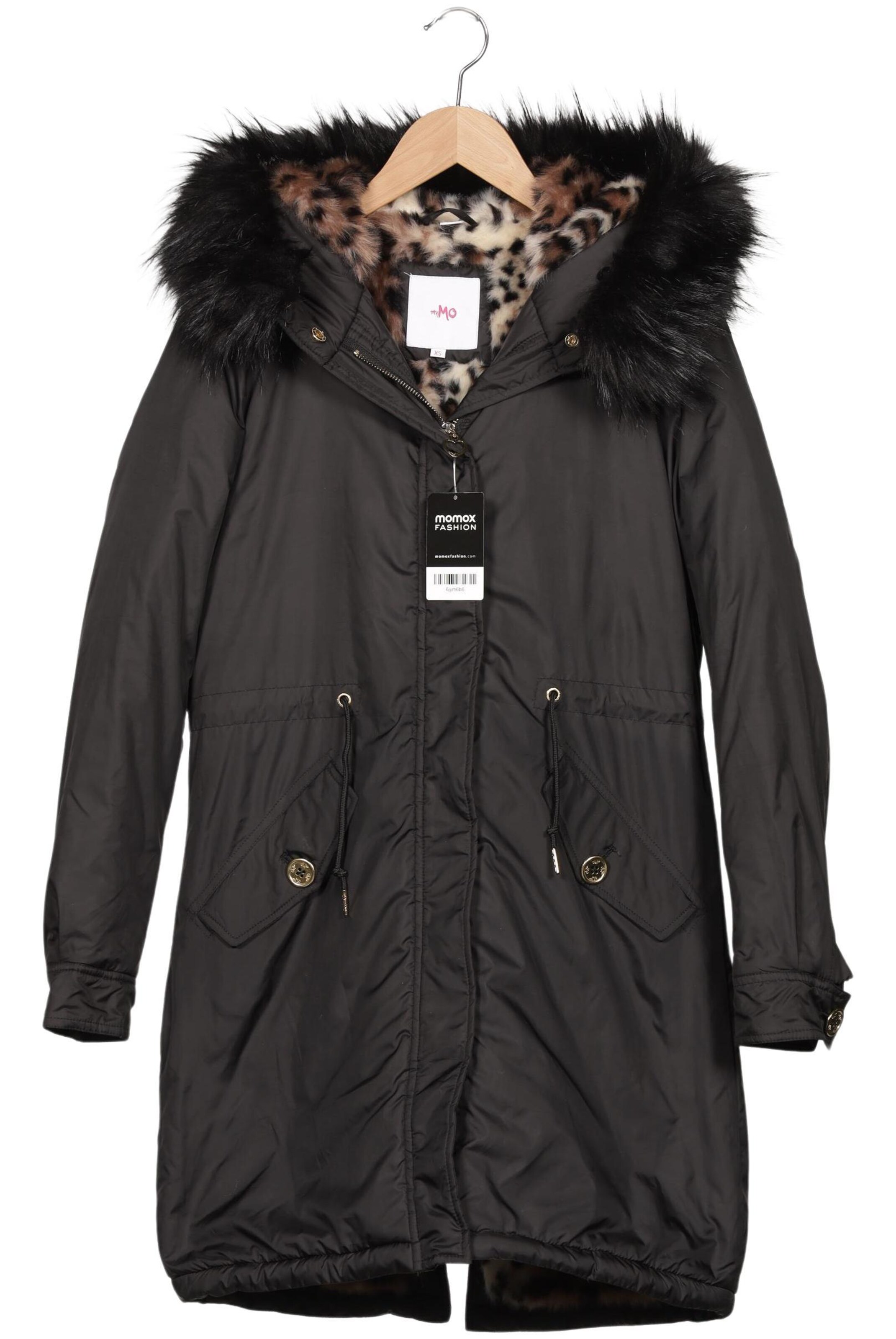 MYMO Jacket & Coat in XS in Black: front