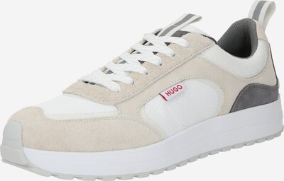 HUGO Sneakers laag 'Cilan' in de kleur Donkergrijs / Wit / Wolwit, Productweergave