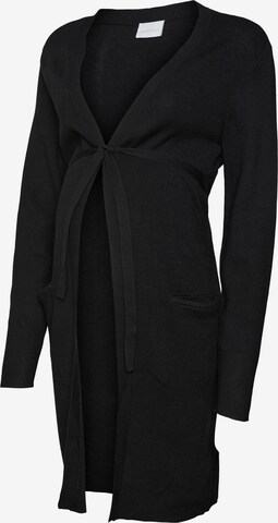 MAMALICIOUS Knit Cardigan 'Jacina' in Black: front
