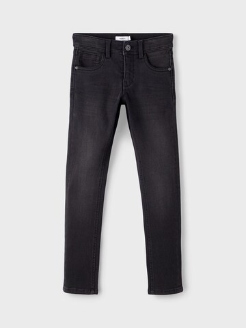 NAME IT Slimfit Jeans 'Robin' in Schwarz