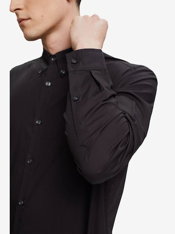 ESPRIT Regular fit Button Up Shirt in Black