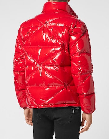 Philipp Plein - Casaco de inverno 'Hexagon' em vermelho