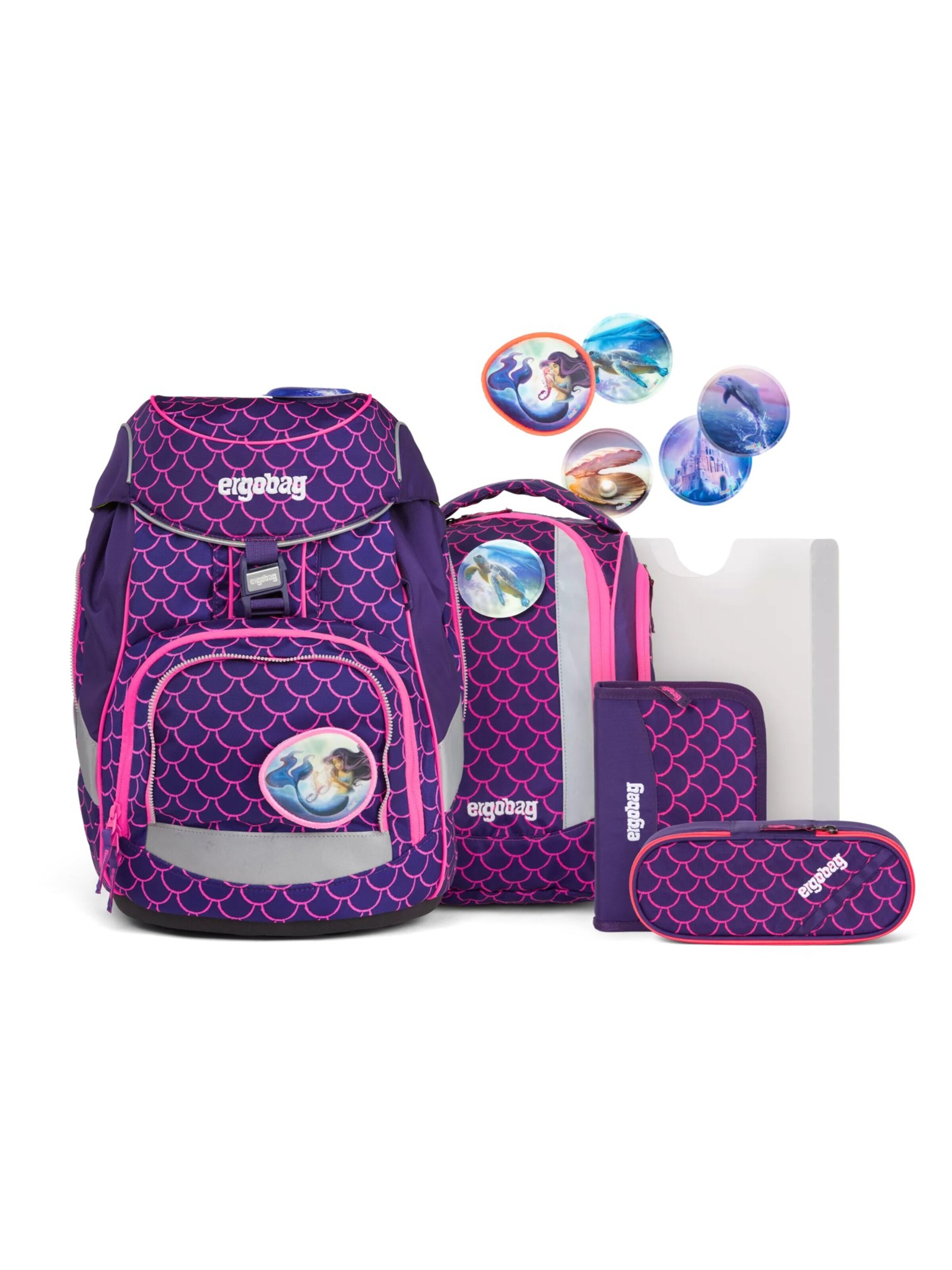 ergobag Rucksack 'Pack Set'‌‌‌‌‌‌ in Lila: Vorderseite