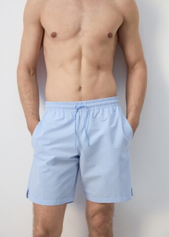 MANGO MAN Badeshorts 'Seer' in Blau