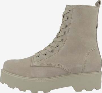 s.Oliver Lace-Up Ankle Boots in Beige