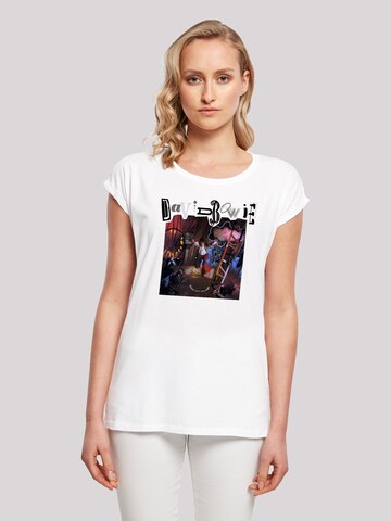 F4NT4STIC Shirt 'David Bowie' in Wit: voorkant