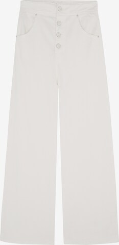 Scalpers Szeroka nogawka Jeansy w kolorze biały: przód