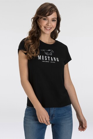 MUSTANG T-Shirt in Schwarz: Vorderseite