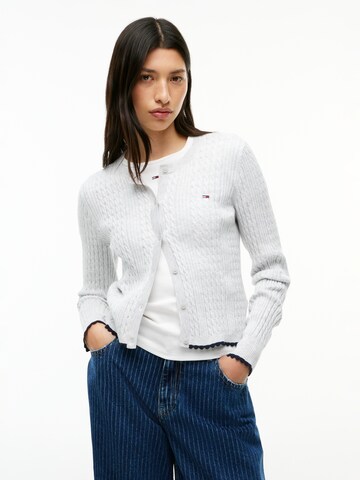 Tommy Jeans Kardigán - szürke: elől