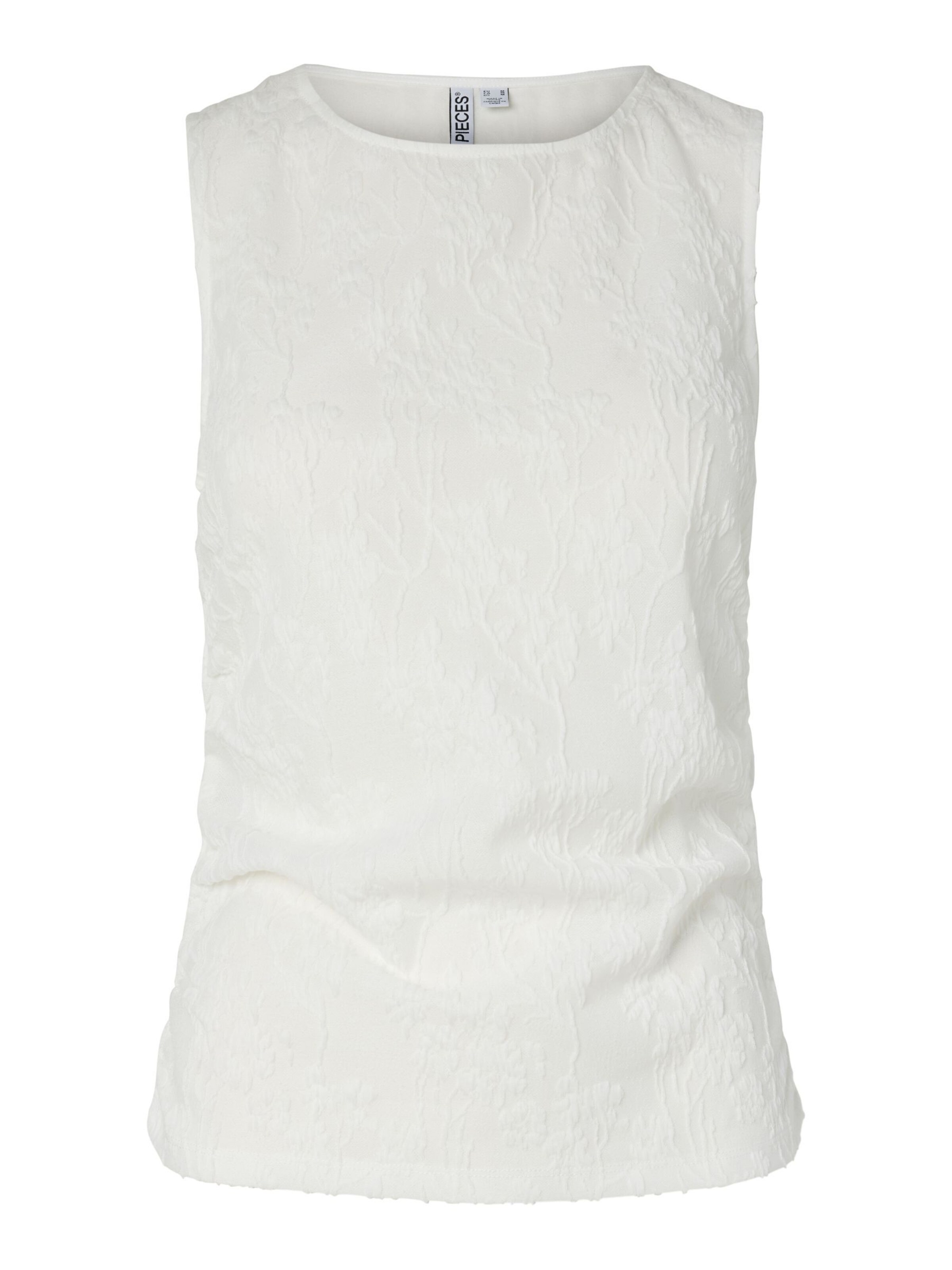 PIECES Blouse 'PCAllo' in Wit: voorkant