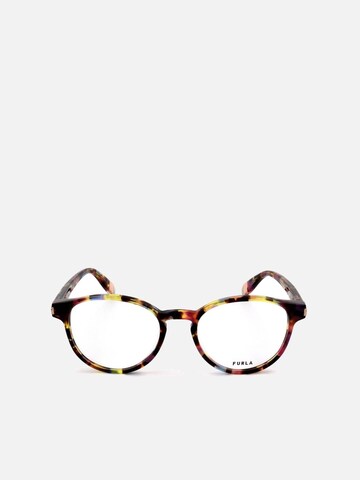 Occhiali da sole 'Furla VFU437 Havana/nero/giallo/marrone 50/18/135 Eyewear Frame' di FURLA in colori misti: frontale