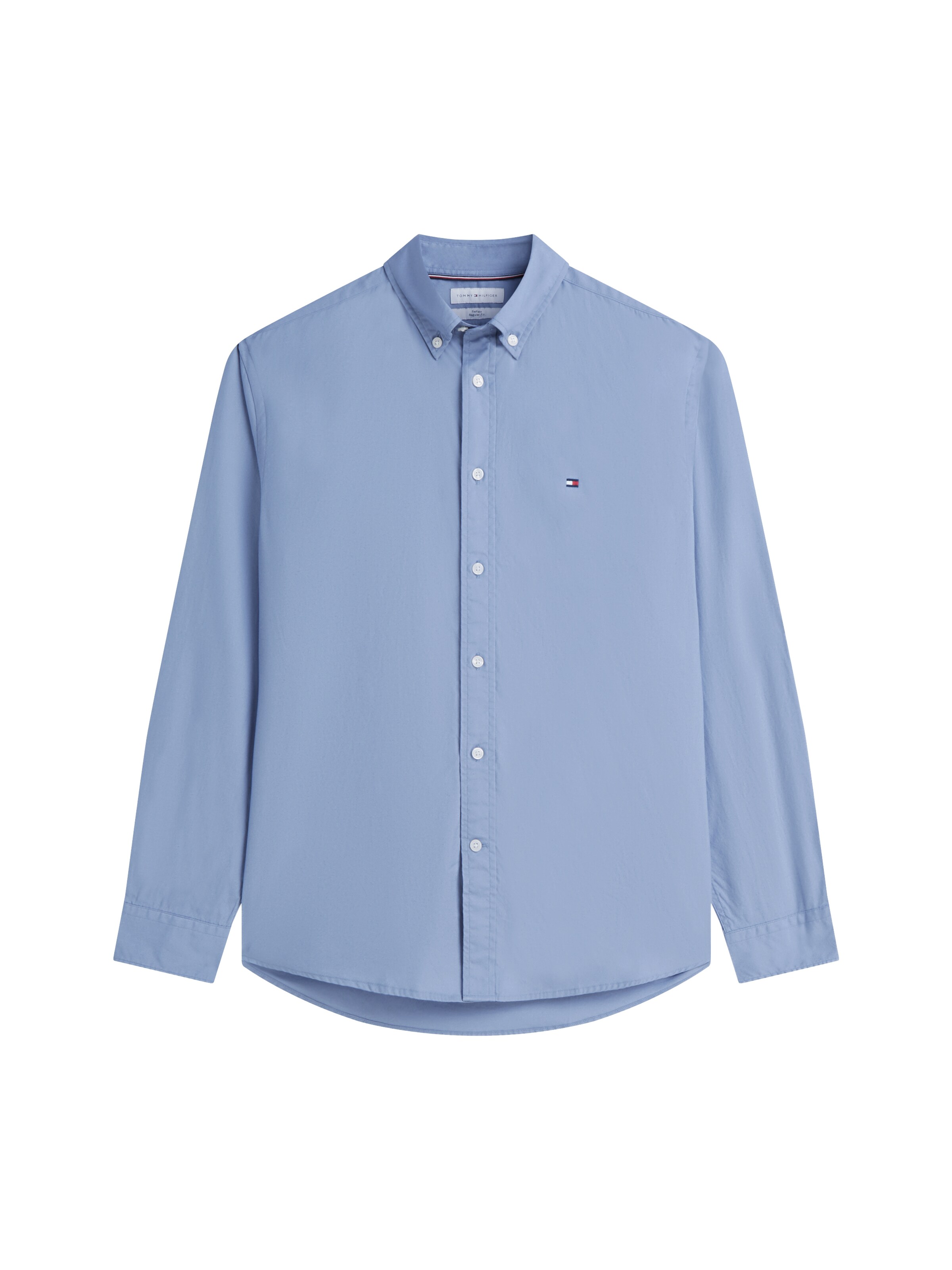 TOMMY HILFIGER Button Up Shirt 'FLEX' in Blue: front