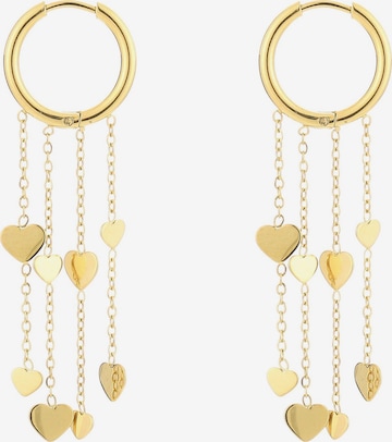 Boucles d'oreilles 'AYU' Cala Rose en or : devant