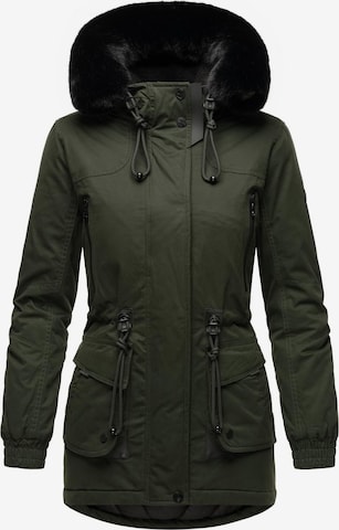 Parka de iarnă de la NAVAHOO pe verde