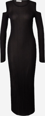 modström فستان مُحاك 'Fajtel' بلون أسود: الأمام