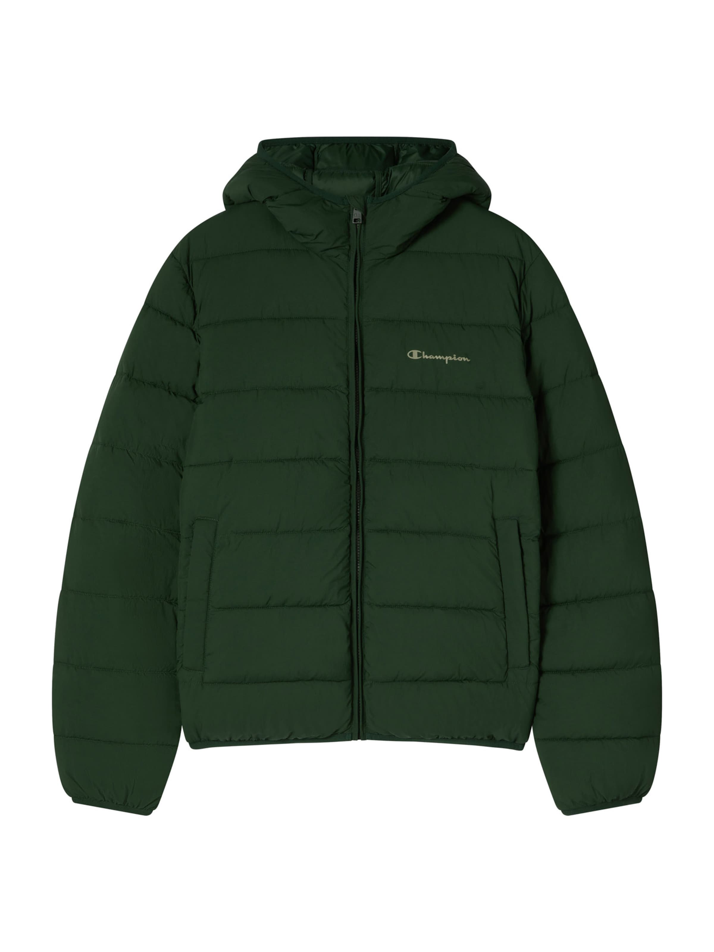 Giacca invernale Champion Authentic Athletic Apparel di colore abete, Visualizzazione prodotti