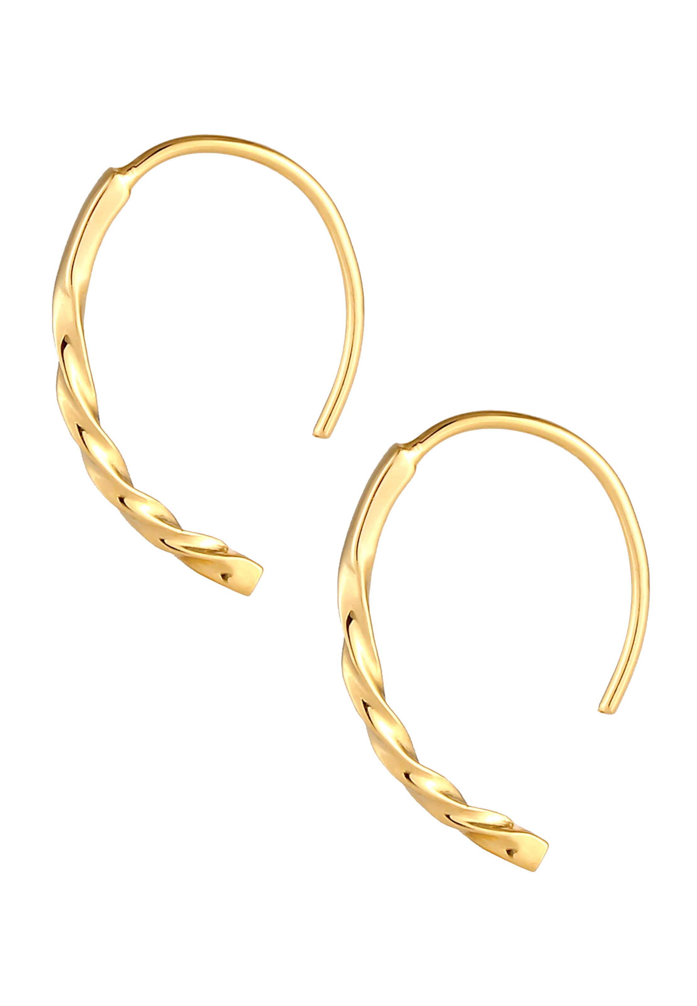 ELLI Earrings 'Twisted' in Gold