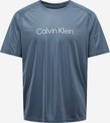 Calvin Klein Sport Funkční tričko – modrá: přední strana