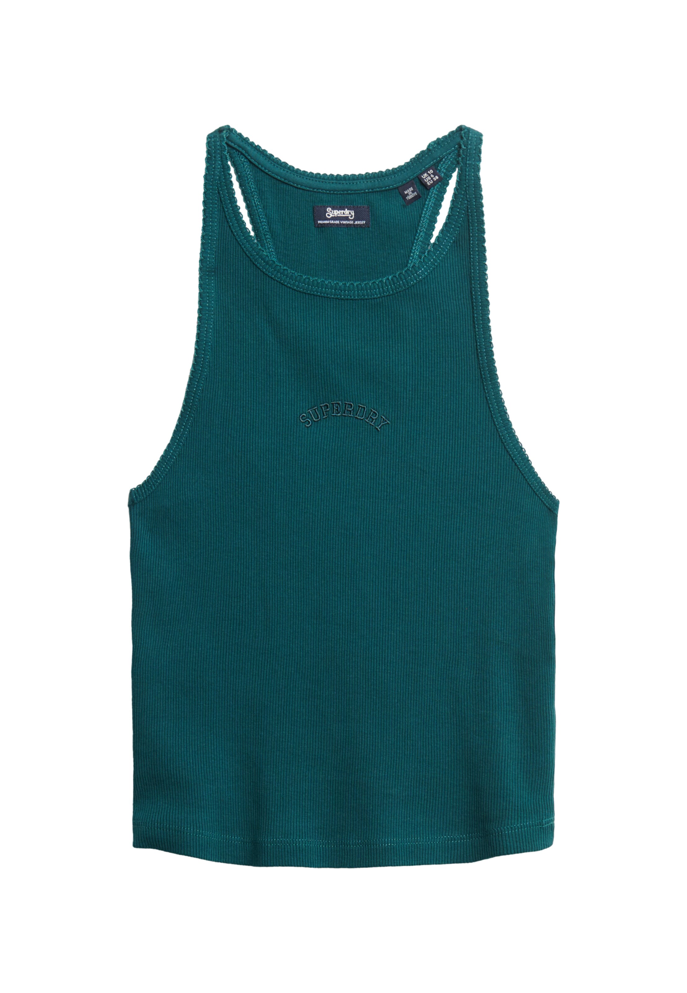 Superdry Top 'Essential Racer' in Green: front
