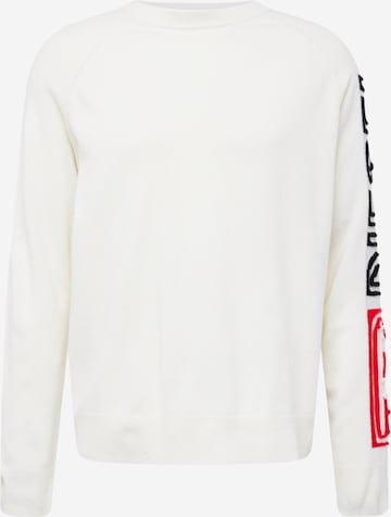 DIESEL Sweater 'SARIA' in White: front