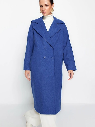 Manteau mi-saison Trendyol en bleu : devant