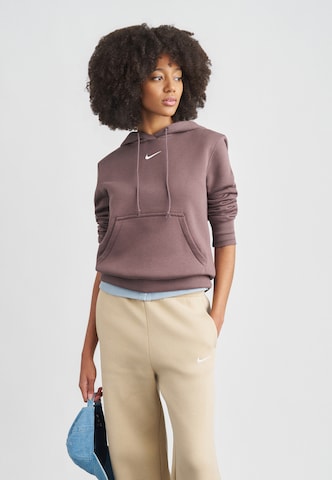 Nike Sportswear Sweatshirt 'PHNX FLC' in Brown: front