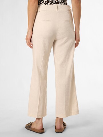 Cambio Wide leg Trousers with creases 'California' in Beige