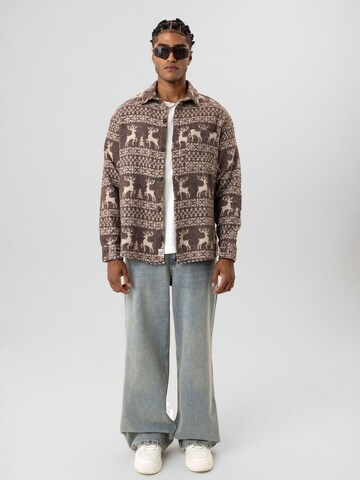 Comfort fit Camicia 'Leonardo' di Dandalo in marrone