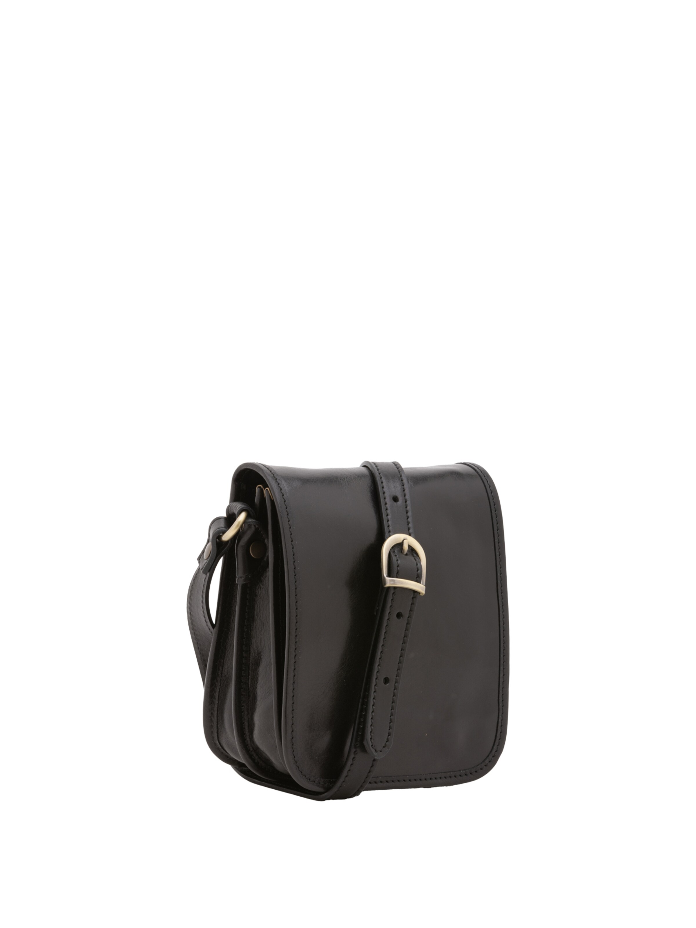 Borsa a tracolla 'Borsa a tracolla uomo vera pelle con calamita - Made in Italy' di I Fratelli in nero