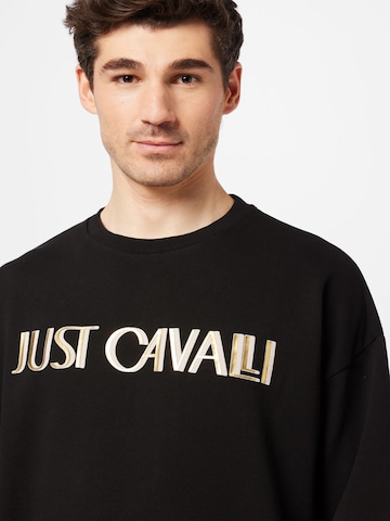 melns Just Cavalli Sportisks džemperis 'SOHO'